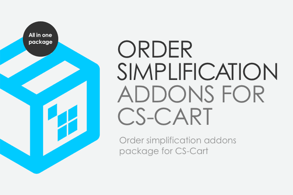 Modulos de paquete Simplificando el pedido de CS-Cart